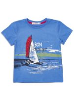 Детская трикотажная футболка с коротким рукавом для мальчиков KB121-J102-422