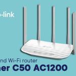 Маршрутизатор TP-Link Archer C50 — двухдиапазонный Wi-Fi роутер для дома и офиса оптом в Москве
