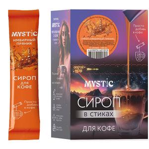 Сироп MYSTIC BLISS Имбирный Пряник. 15 стиков / 1 шоубокс