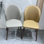 Стул для обеденного стола Yi Fanke A50 Светло-серый, оранжевый