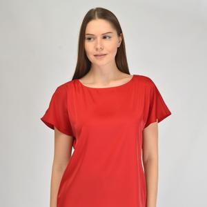 10439-крс Блузка атласная Вискоза 65% Полиэстер 35%