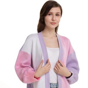 Кардиган оверсайз лавандово-розовый