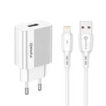 Зарядное устройство FUMIKO CH01 2.4А c Lightning белое FCH01-02
