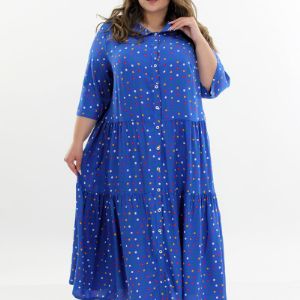 лук - платье-рубашка