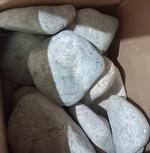 Жадеит для бани и сауны (шлифованый, средний). 10 кг/короб