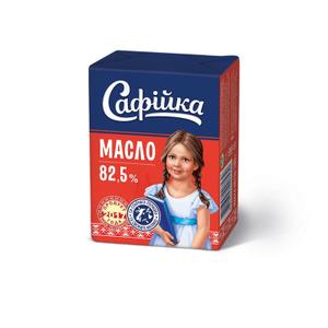 Масло сладкосливочное несоленое м.д.ж. 82,5% в/с