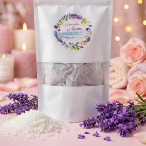 "Море-лаванды" Дой-пак 1,5 кг соль для ванны с  лавандой, в фильтр пакетиках по 150 грамм, в дой-пакет 10 саше (1,5 кг.)