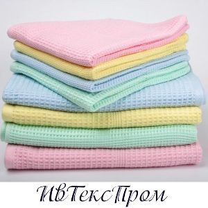 Вафельные и махровые полотенца. Цветные и отбеленные