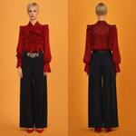 Noir Sovereign — Брюки-палаццо с высокой талией