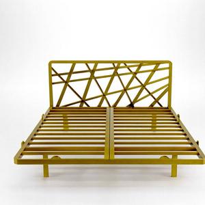 Кровать из металлокаркаса, тип кровати "парящая" данный эффект парения достигается с помощью смещения опор кровати к центру кровати, но без ущерба к её устойчивости! у данной модели полностью отсутствует шат, за счет надежного болтового соединения, за счёт своей конструкции выдерживает нагрузку до 2 тонн. Высота кровати, форма и вид спинки, цвет меняется по желанию заказчика, так же кровать может комплектоваться подсветкой, тип краски порошковая.