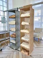 Органайзер подвесной с 6 полками Бежевый