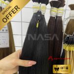 Bulk Hair Extension Straight Nasa Hair #1B Color 0092