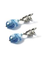 серьги из камня