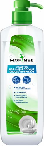 Средство для мытья посуды, овощей и фруктов Morinel, 1л MDL-1000
