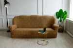 Чехол на 3х местный диван "Жаккард" Вензель кофе 3Д 10048/1443