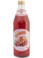 Лимонад Карачаевский (Лисенок) — вкус Вишня 0,5л стекло (упаковка 0.5л х 20шт.) limonad_lisenok_vischnja_0.5_20_fbs