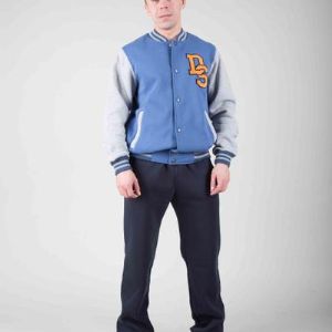 куртка &#34;Бомбер&#34; клубная мужская с печатью . состав: ф (65%хб 35% пэ)