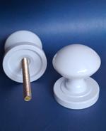 Ручка-стяжка круглая дверная d 51мм цельнолитые рукоятки "белая" 1 комплект 38374355800033