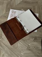 Блокнот на кольцах из толстой кожи BL1