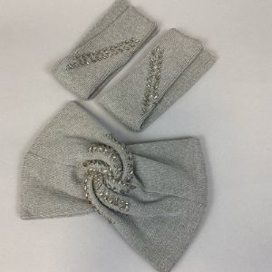 Набор повязка и митенки