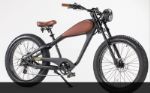 CHEETAH CAFE RACER 26 INCH FAT TIRE EBIKE 48V 750W ELECTRIC BIKE CHEETAH-BLACK