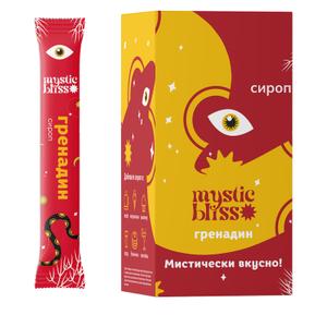 Сироп MYSTIC BLISS Гренадин (гранатовый). 30 стиков / 1 шоубокс