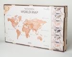 Декор "Карта мира на англ. языке" одноуровневый, натуральный, XL 3194