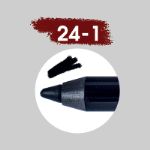 Гелевый водостойкий карандаш ДЛЯ ВЕК И ГЛАЗ 24 ЧАСА "Ресничка", черный, Германия 24-1
