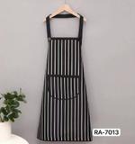 RA-7013 Фартук кухонный в полоску цвет бордовый, черный 101х60 см RA-7013