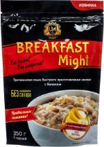 Протеиновая каша быстрого приготовления овсяная "Breakfast Might" с бананом, 350 г
