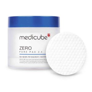 MEDICUBE Zero Pore Pad 2.0 
Влажные диски для глубого очищения пор  с двойной текстурой. Содержит уникальную смесь натуральных ингредиентов для отшелушивания омертвевших клеток кожи, регулирования кожного сала и сужения пор.