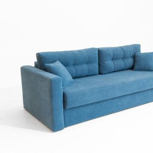 Габариты:
235х110х75

Спальное место:
150х200

Наполнитель
Диван:
Металлокаркас, ДВП, ППУ, ЛДСП

Матрас:
Независимый пруж. блок 8 см,
Высокоэластичная пена ELAX 5 см, войлок, короб усиления периметра

Механизм
Усиленный металлокаркас
Пантограф