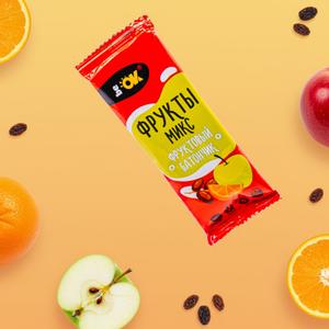 Фруктовые батончики BeOK ТМ BIO Elite Фрукты-микс. Вес 30г. Без орехов.
