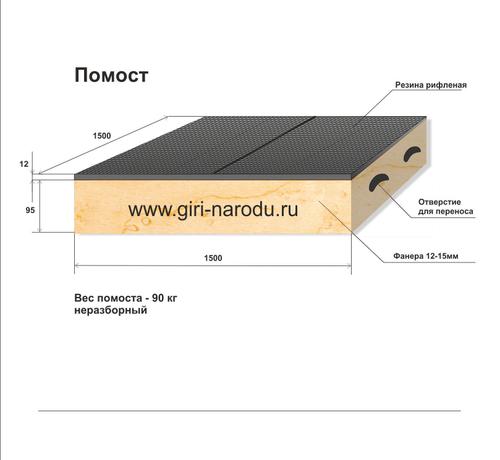 Подиум для штангиста