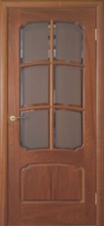Межкомнатная дверь Luvipol LUVISTIL 737 Sapely Красное дерево (под стекло)