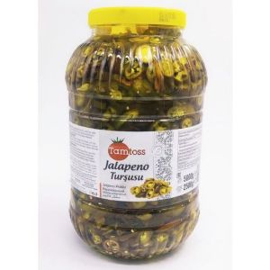 TAMTOS / 5кг / Маринованные острые перцы Халапеньо (Jalapeno) (2,5кг/5кг) / 2 шт в коробке