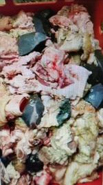 Корм для собак. Ассорти из субпродуктов.