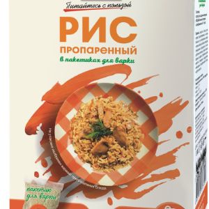 Крупы в варочных пакета  ТОП ПРОДАВАЕМОЙ ПРОДУКЦИИ
Рис пропаренный для  варки 400гр (5*80гр)
