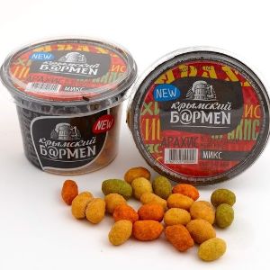 Арахис в хрустящей корочке со вкусом микс (сыр, васаби, бекон)