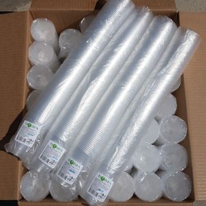 Одноразовые пластиковые стаканы для горячих и холодных напитков Напра.рф прозрачный стакан 200 мл  по 100 шт