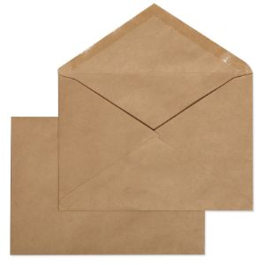крафт-конверт с треуголным расширением