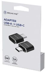 Адаптер Breaking USB-A — USB-C (Черный) 24501