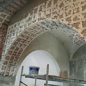 Облегченная арка из полистиролбетона. Вот, что можно сделать из жидкого полистиролбетона. Получилась облегченная арка.