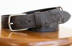 Ремень из натуральной кожи для охотника Leather style rus