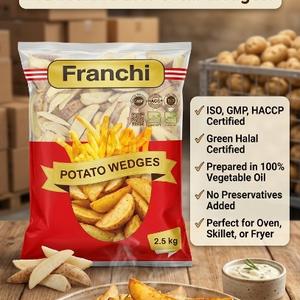 Franchi дольки
Картофельные дольки с кожурой — популярный гарнир для ресторанов и доставки, сочетающий натуральный вкус и удобство приготовления.