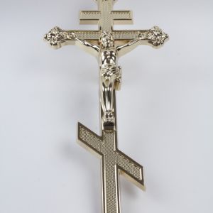 Крест на гроб Польский металлизированный