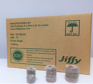 Кокосовые таблетки для выращивания рассады Jiffy 7C, 35 мм, 1140 шт/кор