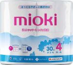 Туалетная бумага Mioki 4 рулона с теснением по всему листу TP029