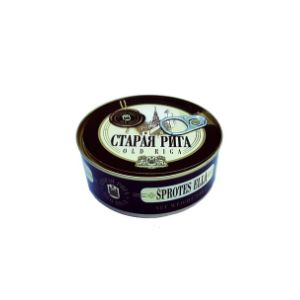 Шпроты крупные в масле, 
масса 240г., ключ
тм &#34;Старая Рига&#34;