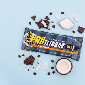 Белковый батончик PROtein BAR BeOK ТМ BIO Elite c кокосом. Вес 30г.
